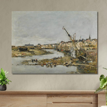 Trouville. Il Porto Eugène Boudin ebd162 quadro stampato su tela