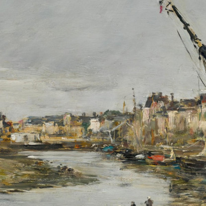 Trouville. Il Porto Eugène Boudin ebd162 quadro stampato su tela