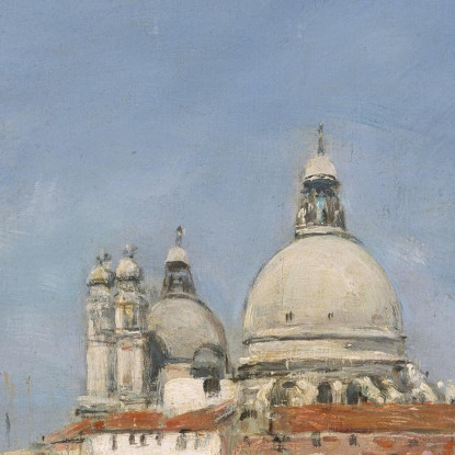 Venezia Santa Maria Della Salute Da San Giorgio Eugène Boudin ebd166 quadro stampato su tela
