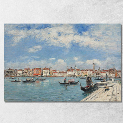Venezia Vista Presa Da San Giorgio Eugène Boudin ebd169 quadro stampato su tela