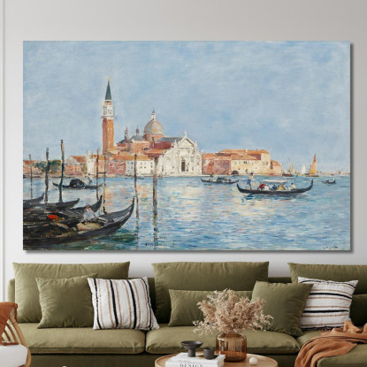 Venezia Chiesa Di San Giorgio Eugène Boudin ebd170 quadro stampato su tela