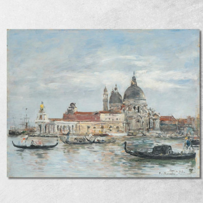 Venezia. La Salute. La Dogana Eugène Boudin ebd172 quadro stampato su tela