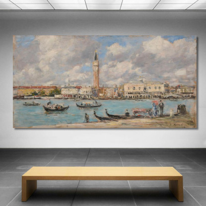 Venezia. San Giorgio Eugène Boudin ebd173 quadro stampato su tela