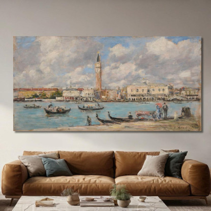 Venezia. San Giorgio Eugène Boudin ebd173 quadro stampato su tela