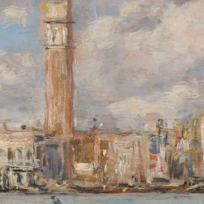 Venezia. San Giorgio Eugène Boudin ebd173 quadro stampato su tela