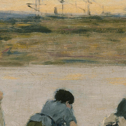 Lavandaie Presso Il Fiume Eugène Boudin ebd182 quadro stampato su tela