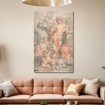 Scena Arcadica Con Bacco Gerard de Lairesse gdl6 quadro stampato su tela