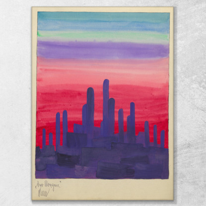 La Mattina Karl Wiener kwn122 quadro stampato su tela