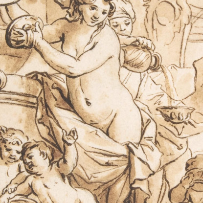Scena Baccanale Con Ninfe E Putti Gerard de Lairesse gdl7 quadro stampato su tela