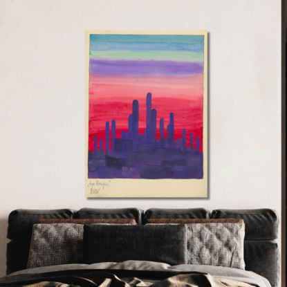 La Mattina Karl Wiener kwn122 quadro stampato su tela