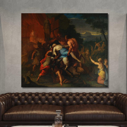 Combattimento Tra Centauri E Lapiti Gerard de Lairesse gdl12 quadro stampato su tela