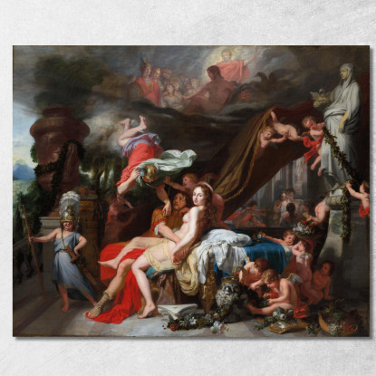 Hermes Ordina A Calipso Di Liberare Ulisse Gerard de Lairesse gdl17 quadro stampato su tela
