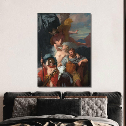 Mercurio Ordina A Calipso Di Liberare Ulisse Gerard de Lairesse gdl20 quadro stampato su tela