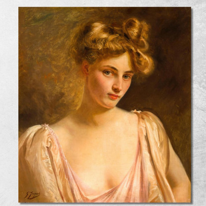 Una Bellezza Bionda Gustave Jean Jacquet gjj1 quadro stampato su tela