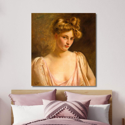 Una Bellezza Bionda Gustave Jean Jacquet gjj1 quadro stampato su tela