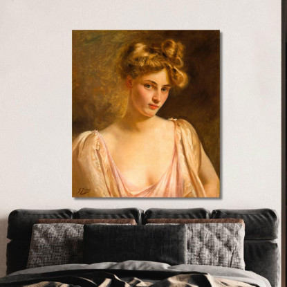 Una Bellezza Bionda Gustave Jean Jacquet gjj1 quadro stampato su tela