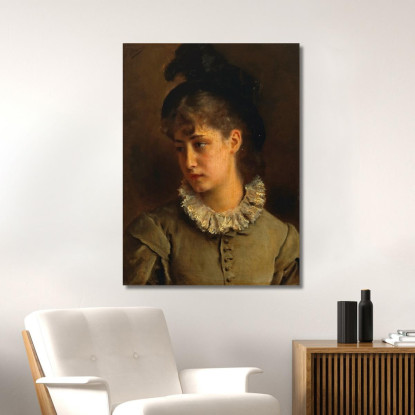 Una Bellezza Solenne Gustave Jean Jacquet gjj6 quadro stampato su tela