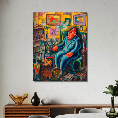 Là Snob Karl Wiener kwn126 quadro stampato su tela