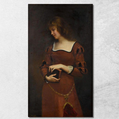 Pensiero Malinconico Gustave Jean Jacquet gjj25 quadro stampato su tela