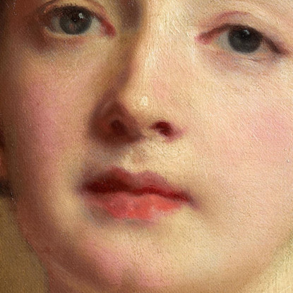 Donna In Rosso Gustave Jean Jacquet gjj26 quadro stampato su tela