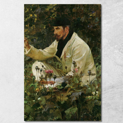 George Hitchcock Che Lavora Nel Suo Giardino A Egmond James Jebusa Shannon jjs7 quadro stampato su tela