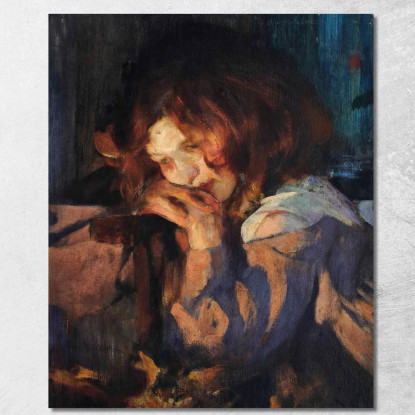 Kitty Alla Luce Del Fuoco James Jebusa Shannon jjs9 quadro stampato su tela