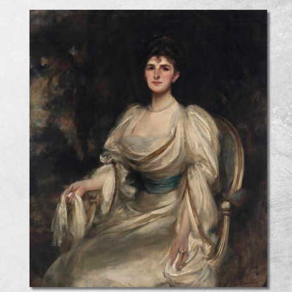 Mrs. George Harland-Peck James Jebusa Shannon jjs16 quadro stampato su tela