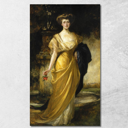 Nora Mcmullen Mellon (Mrs. Andrew W. Mellon) James Jebusa Shannon jjs17 quadro stampato su tela