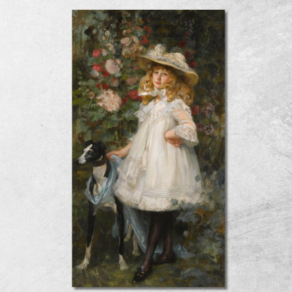 Ritratto Di Una Ragazza James Jebusa Shannon jjs20 quadro stampato su tela