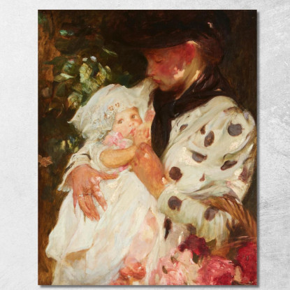La Venditrice Di Fiori James Jebusa Shannon jjs40 quadro stampato su tela