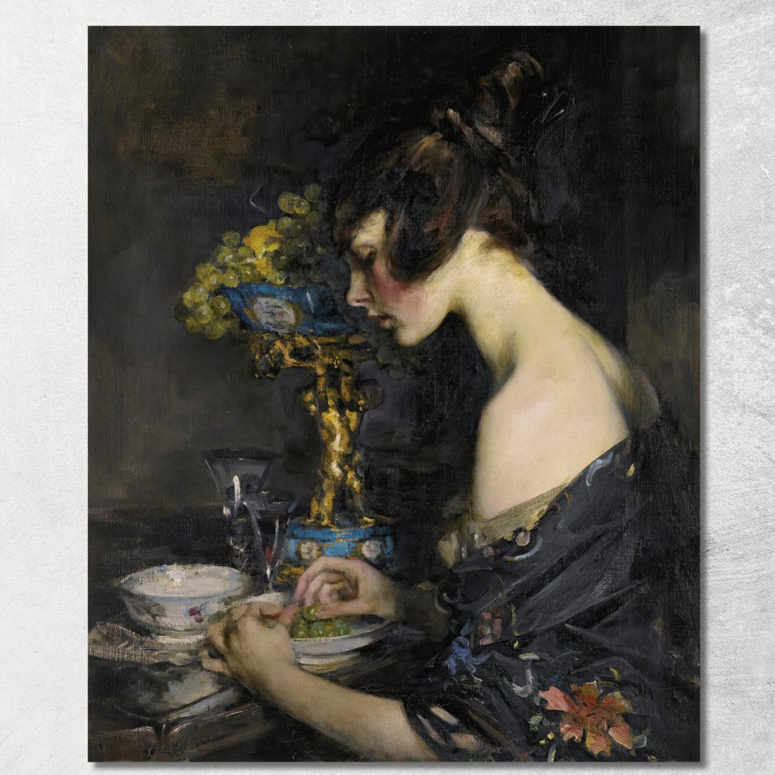 Il Vaso Di Sèvres James Jebusa Shannon jjs46 quadro stampato su tela