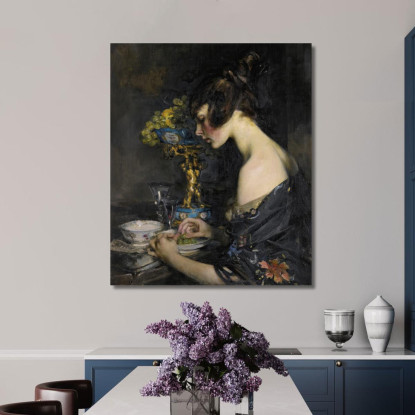 Il Vaso Di Sèvres James Jebusa Shannon jjs46 quadro stampato su tela