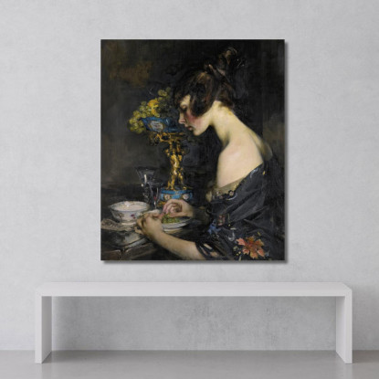 Il Vaso Di Sèvres James Jebusa Shannon jjs46 quadro stampato su tela