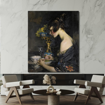 Il Vaso Di Sèvres James Jebusa Shannon jjs46 quadro stampato su tela