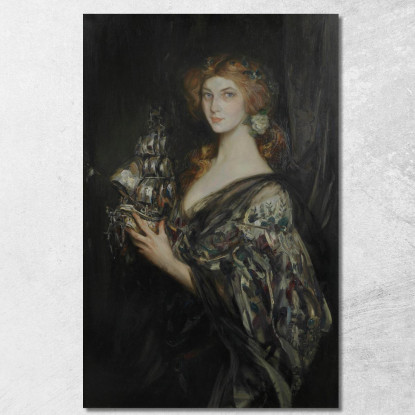 La Nave D'Argento James Jebusa Shannon jjs47 quadro stampato su tela