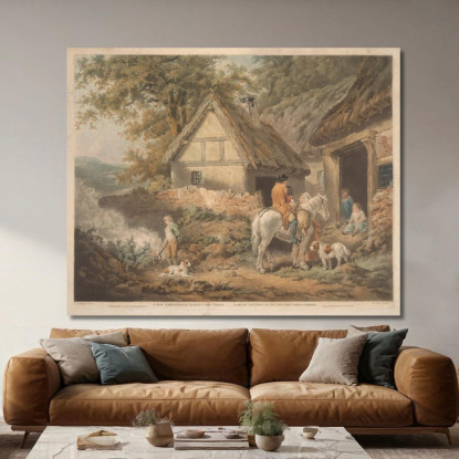 Un Ragazzo Impiegato A Bruciare Erbacce James Ward jwr2 quadro stampato su tela