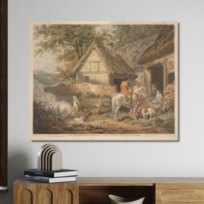 Un Ragazzo Impiegato A Bruciare Erbacce James Ward jwr2 quadro stampato su tela