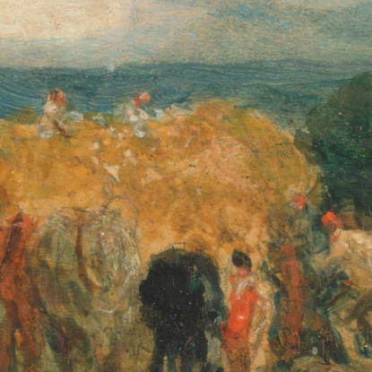 Scena Di Raccolto Con Lavoratori Che Caricano Il Fieno Su Un Carro Agricolo James Ward jwr3 quadro stampato su tela