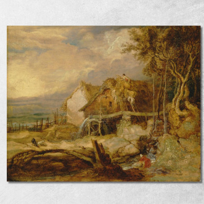 Un Mulino A Ruota Sorpassata James Ward jwr7 quadro stampato su tela