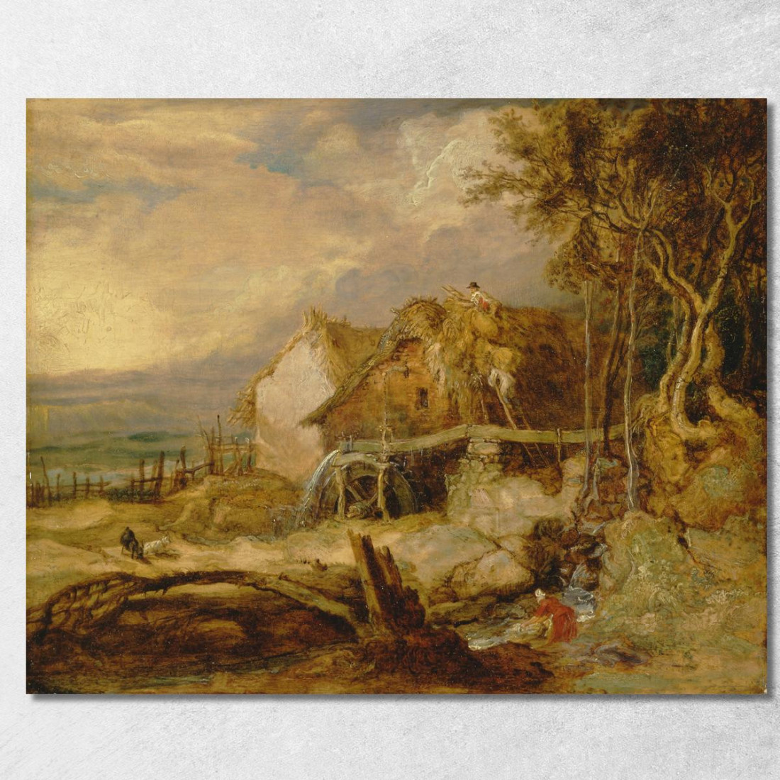 Un Mulino A Ruota Sorpassata James Ward jwr7 quadro stampato su tela