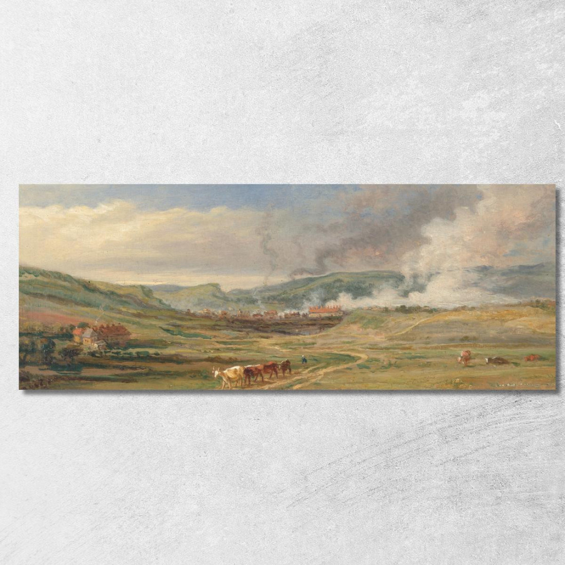 Paesaggio Vicino A Swansea Galles Del Sud James Ward jwr22 quadro stampato su tela