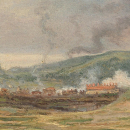 Paesaggio Vicino A Swansea Galles Del Sud James Ward jwr22 quadro stampato su tela