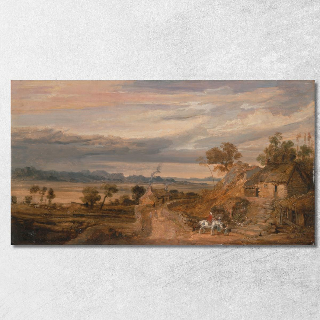 Paesaggio Con Cottage James Ward jwr24 quadro stampato su tela