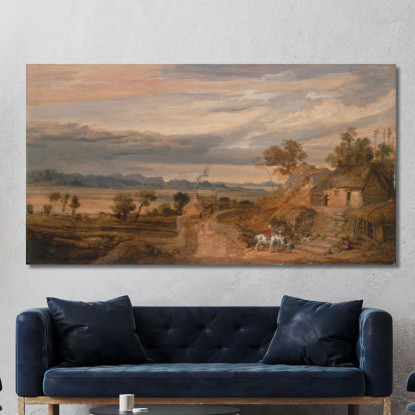 Paesaggio Con Cottage James Ward jwr24 quadro stampato su tela