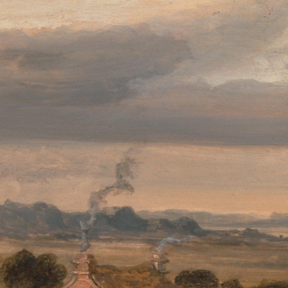 Paesaggio Con Cottage James Ward jwr24 quadro stampato su tela