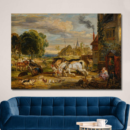 Studio Per "Sides All" Al Bunch Of Grapes Tavern Kensington James Ward jwr34 quadro stampato su tela