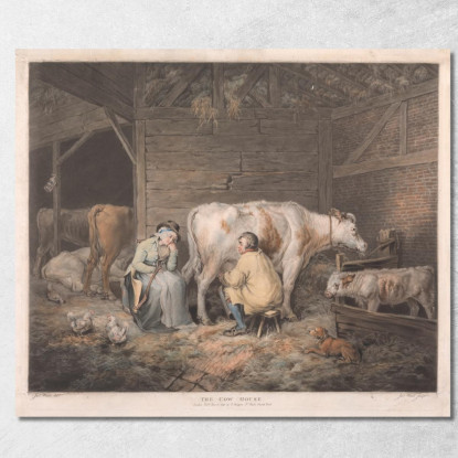 La Casa Delle Mucche James Ward jwr36 quadro stampato su tela