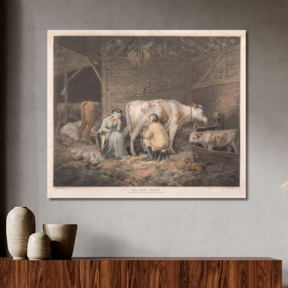 La Casa Delle Mucche James Ward jwr36 quadro stampato su tela