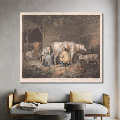 La Casa Delle Mucche James Ward jwr36 quadro stampato su tela