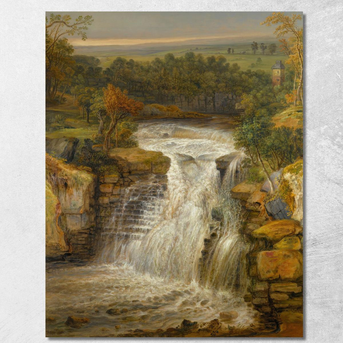 Le Cascate Del Clyde Dopo Un'Inondazione James Ward jwr39 quadro stampato su tela